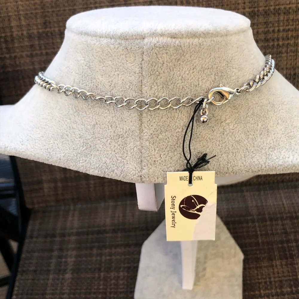 Silver & Blue Necklace - Picture 7 of 11